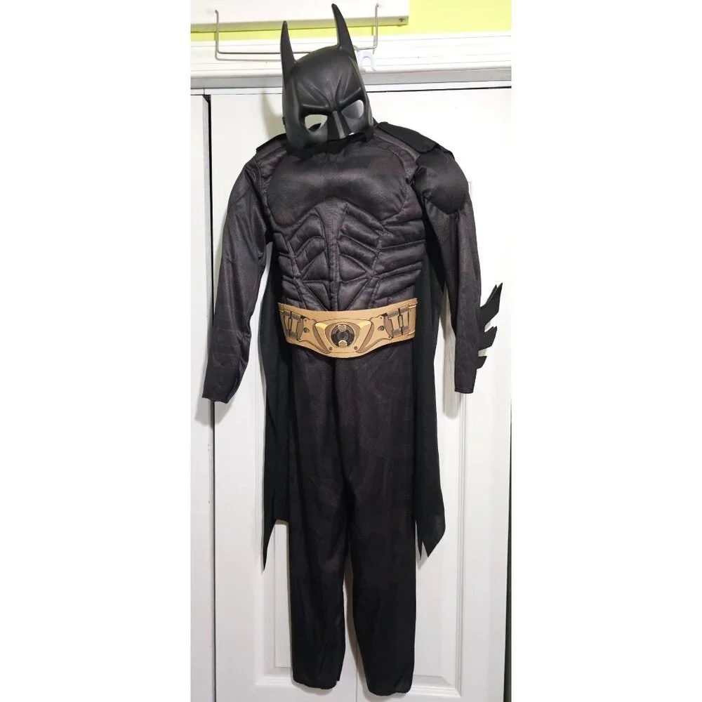 Batman Kids Muscle Costume 8-10 The Dark Knight Trilogy DC Comics Halloween Boys